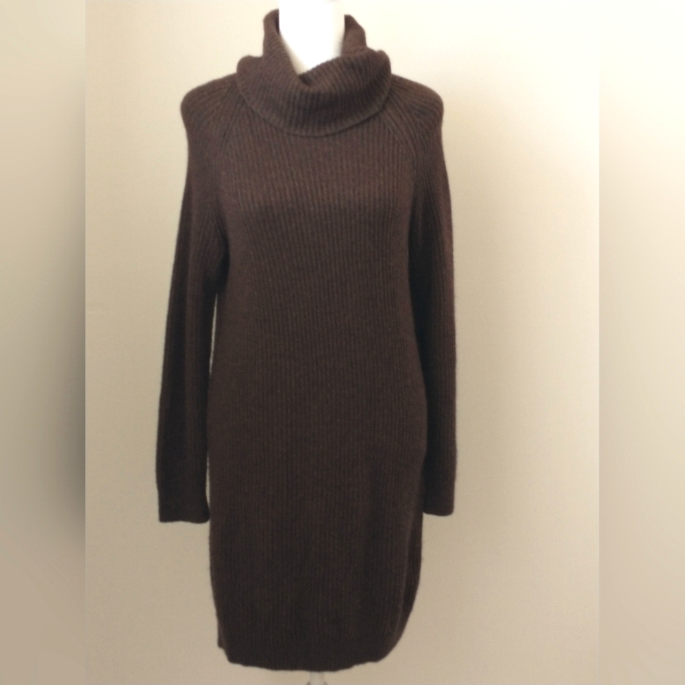 Talula Aritzia brown cashmere blend sweater dress XS